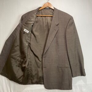 Giorgio Armani Mani Mens 44R Sport Coat Blazer Pure Virgin Wool Made in Italy